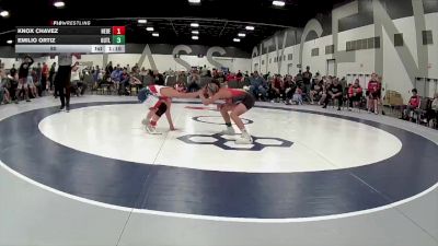 80 lbs Round 5 (6 Team) - Emilio Ortiz, Indiana Outlaws vs Knox Chavez, Nebraska Elite