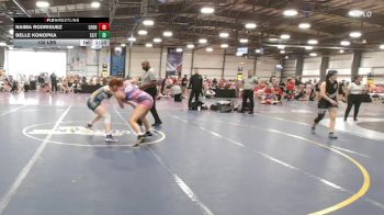 132 lbs Rr Rnd 3 - Naima Rodriguez, 5forty Lady Brawlers II vs Belle Konopka, Elite NJ Black