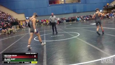 2 - 120 lbs Quarterfinal - Blake Hurt, Richlands vs Peyton Dean, Strasburg