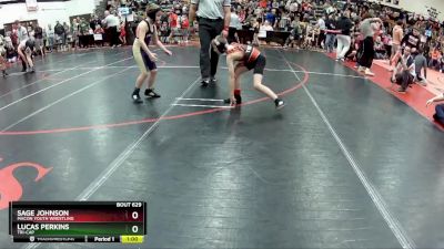 70C Round 3 - Lucas Perkins, Tri-Cap vs Sage Johnson, Macon Youth Wrestling