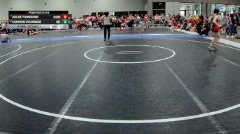 101 lbs Cons. Round 1 - Jolee Forester, Hoisington Jr Cardinal Wrestling Club vs London Pourner, Wellington