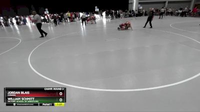 132 lbs Champ. Round 2 - William Schmitt, Victory School Of Wrestling vs Jordan Blais, Canada