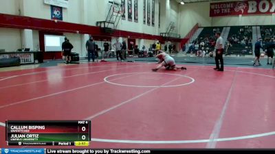 285 lbs Quarterfinal - Julian Ortiz, Linfield University vs Callum Bisping, Unatattched