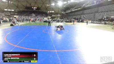3A 132 lbs Cons. Round 4 - Liam McDermott, Gig Harbor vs Justin Broxton, Kelso
