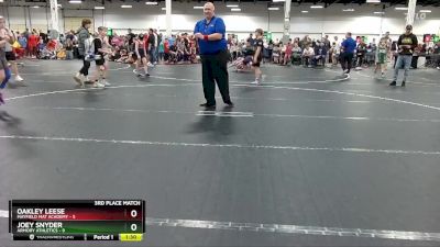 60 lbs Placement (4 Team) - Oakley Leese, Mayfield Mat Academy vs Joey Snyder, Armory Athletics