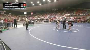 110 lbs Quarterfinal - Kenna Miles, Fort Scott HS vs Brookley McDowell, Paola HS