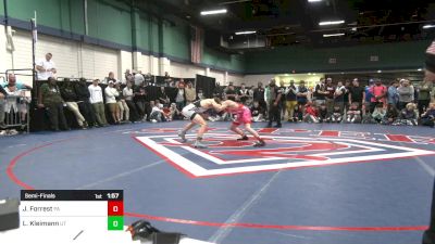 132 lbs Semifinal - Jax Forrest, PA vs Layne Kleimann, UT