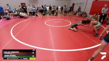 105 lbs Round 2 (6 Team) - Malaki Mendoza, BB Wrestling vs Aiden Rivera, High Plains Marauders