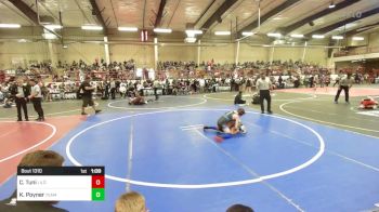 86 lbs Quarterfinal - Cash Tuni, LilÕ Buckaroos Wrestling vs Kaden Poyner, Team Grand Valley Elite