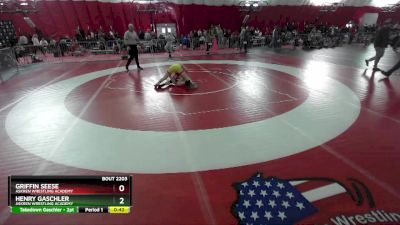 126 lbs Cons. Round 3 - Griffin Seese, Askren Wrestling Academy vs Henry Gaschler, Askren Wrestling Academy
