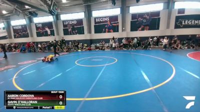 80 lbs Quarterfinal - Gavin O`Halloran, Scots Wrestling Club vs Aaron Cordova, El Paso Wildcats Wrestling Club