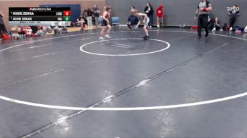 95 lbs Cons. Semi - John Swan, Homedale Wrestling Club vs Wade Zerga, Challis Blackheart Wrestling Club