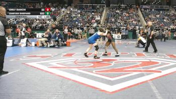6A - 145 lbs Semifinal - Zaniyah Shepard, White Oak High School vs Emily Bianchi, Statesville High School