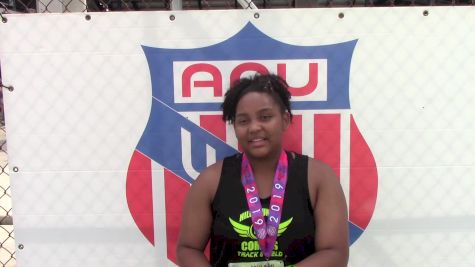 Alexis Owens Takes Shot Put Win For 13 Year Olds