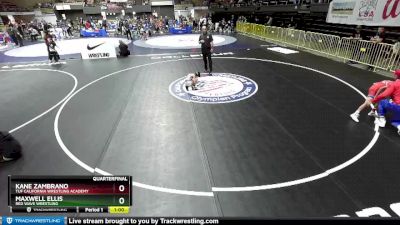 56 lbs Quarterfinal - Kane Zambrano, TUF California Wrestling Academy vs Maxwell Ellis, Red Wave Wrestling