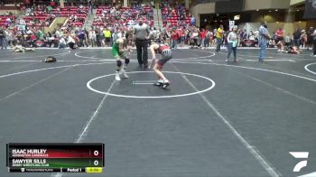 90 lbs Cons. Round 2 - Isaac Hurley, Hoisington Cardinals vs Sawyer Sills, Derby Wrestling Club