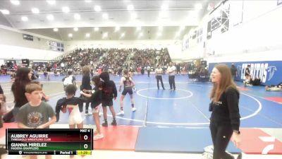 84-87 lbs Round 1 - Aubrey Aguirre, Threshold Wrestling Club vs Gianna Mirelez, Madera Grapplers