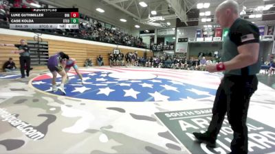 157 lbs Quarterfinals (8 Team) - Case Kolda, Stanley County vs Luke Guthmiller, Bon Homme/Avon