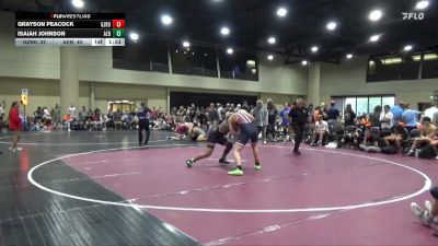 165 lbs Round 3 (6 Team) - Isaiah Johnson, Alabama Elite Black vs Grayson Peacock, Ground Zero WC