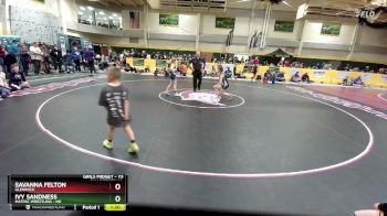 73 lbs Quarterfinal - Savanna Felton, Glenrock vs Ivy Sandness, MATPAC Wrestling - ND