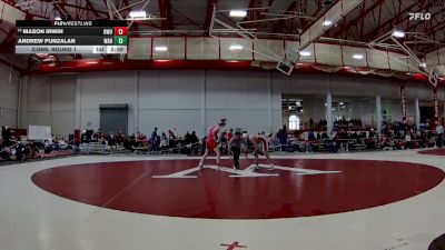 125 lbs Cons. Round 1 - Mason Irwin, Ohio Wesleyan vs Andrew Punzalan, Wabash