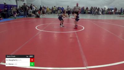 65 lbs Semifinal - Austin Daugherty, Glenville vs Caleb Stone, Lancaster