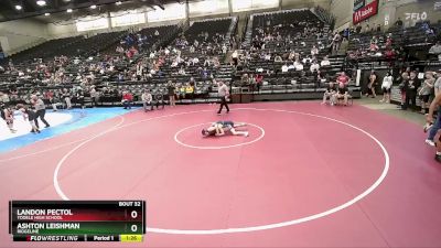 109 lbs Champ. Round 1 - Ashton Leishman, Ridgeline vs Landon Pectol, Tooele High School