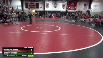 Cons. Round 1 - Emmett Shipley, WBNDD vs Augustus Manes, Burlington Junior Wrestling