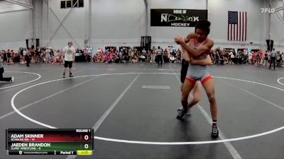 120 lbs Round 1 (8 Team) - Jaeden Brandon, Clinic Wrestling vs Adam Skinner, Scanlan WA