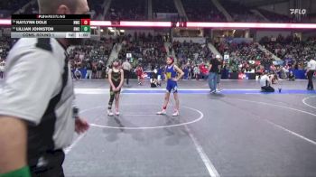 75 lbs Cons. Round 1 - Kaylynn Dole, Norton Wrestling Club vs Lillian Johnston, Bobcat Wrestling Club