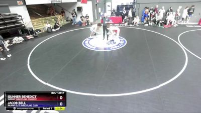 144 lbs Cons. Round 3 - Gunner Benedict, Wright Wrestling Academy vs Jacob Bell, Inland Elite Wrestling Club