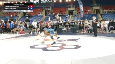 120 lbs Champ. Rd Of 128 - Chase Berkowitz, New York vs Bryce Dacoco, California
