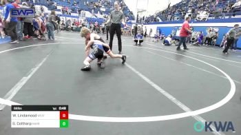 66 lbs Consi Of 4 - Wrightt Lindamood, Weatherford Youth Wrestling vs Gunnar Coltharp, Harrah Little League Wrestling