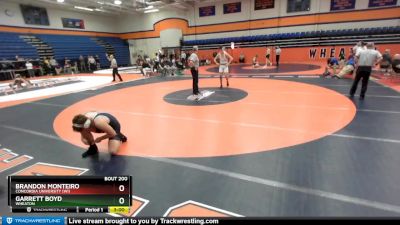 165 lbs Cons. Round 1 - Brandon Monteiro, Concordia University (WI) vs Garrett Boyd, Wheaton