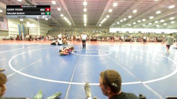 120 lbs Rr Rnd 2 - Gavin Young, OBWC Red vs Willem Busch, Ragin Raisins Niagara HS