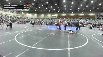 54 lbs Consi Of 8 #1 - Preston Escobedo, Small Town WC vs Korban Grant, Athlos Wrestling