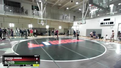 175 lbs Cons. Round 4 - Brayden Giddens, Mt. Spokane vs Eli Yackel, Central Valley