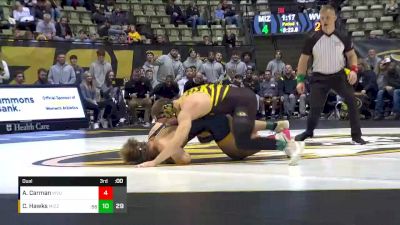 184 lbs Dual - Sean Harman, Mizz vs Anthony Carman, WVU