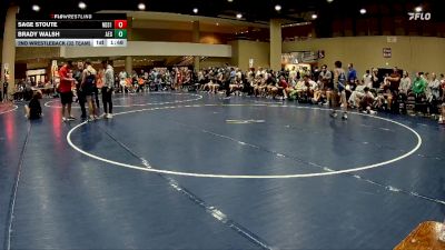 120 lbs 2nd Wrestleback (32 Team) - Sage Stoute, North DeSoto Red vs Brady Walsh, Alabama Elite Gold