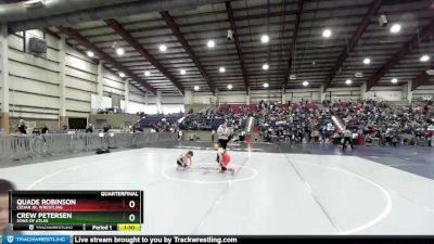 70 lbs Quarterfinal - Quade Robinson, Cedar Jr. Wrestling vs Crew Petersen, Sons Of Atlas