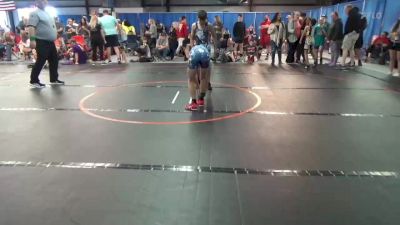 90 lbs Semifinal - Atian Coleman-Huerta, All American vs Olympic Serrao, Alpha Elite