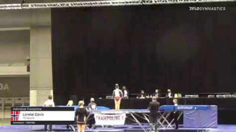 Lorelai Davis - Individual Trampoline, TG Sports - 2021 USA Gymnastics Championships
