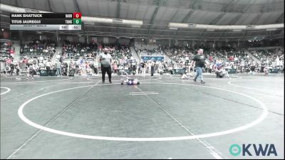 37 lbs Semifinal - Hank Shattuck, Harrah vs Titus Jauregui, Tonkawa Takedown Club