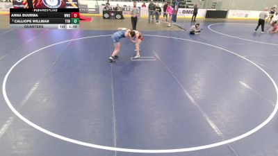 16U Girls - 120 lbs Quarters - Anna Buurma, WOW Wrestling Club vs Calliope Willman, TJ Trained Wrestling