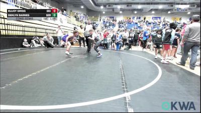 110 lbs Consolation - Elliot Grigg, Chickasha Youth Wrestling vs Deklyn Barnes, Harrah
