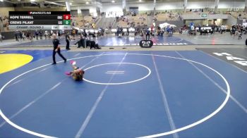 55 lbs Champ. Round 2 - Crews Pilant, Elite Athletic Club vs Hope Terrell, Buccaneer Wrestling Club