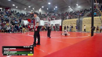 144 lbs Quarterfinal - Wyatt Cooksey, Bloomington South vs Wyatt Hoppes, Yorktown