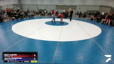 180 lbs Placement Matches (16 Team) - Riley Alborn, Ohio Blue vs Nichya Pemberton, South Carolina