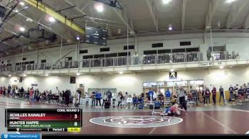 92 lbs Cons. Round 3 - Hunter Happe, Memorial Tiger Wrestling Club vs Achilles Kanaley, Indiana