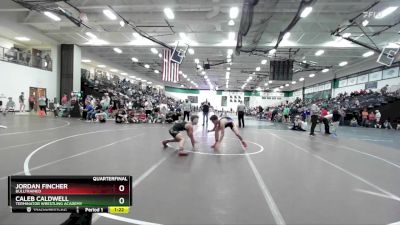 144 lbs Quarterfinal - Jordan Fincher, BullTrained vs Caleb Caldwell, Terminator Wrestling Academy